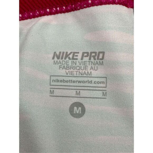Nike Pro Dri-Fit pink camo crop leggings size M - Picture 6 of 8